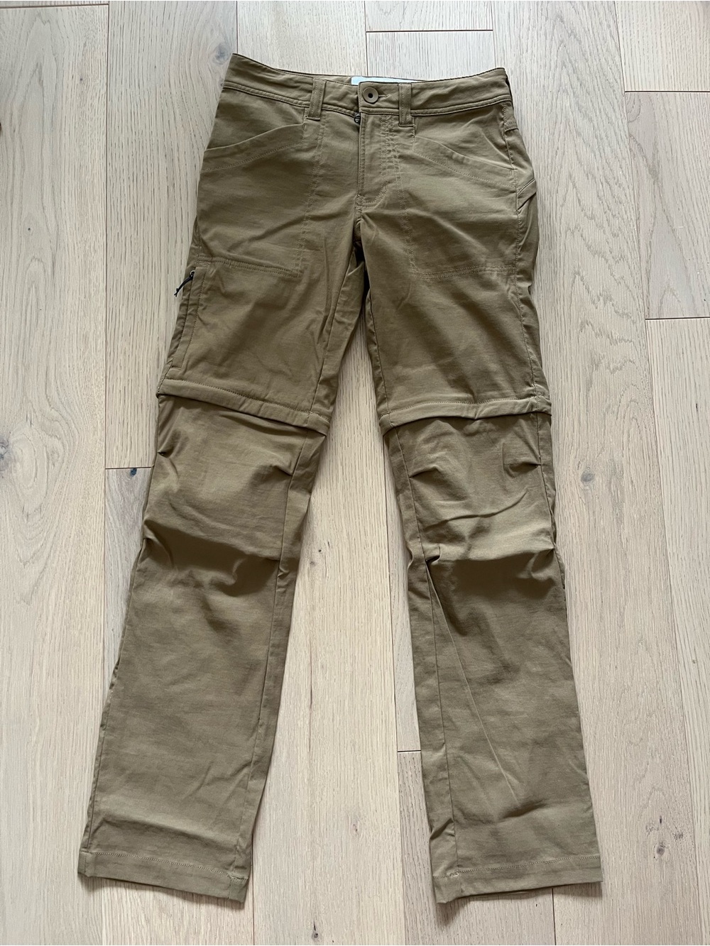 MEC Terrena Stretch Convertible Zip-Off Hiking Pants - Tan (Size 0)